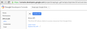 Enable Drive API integration