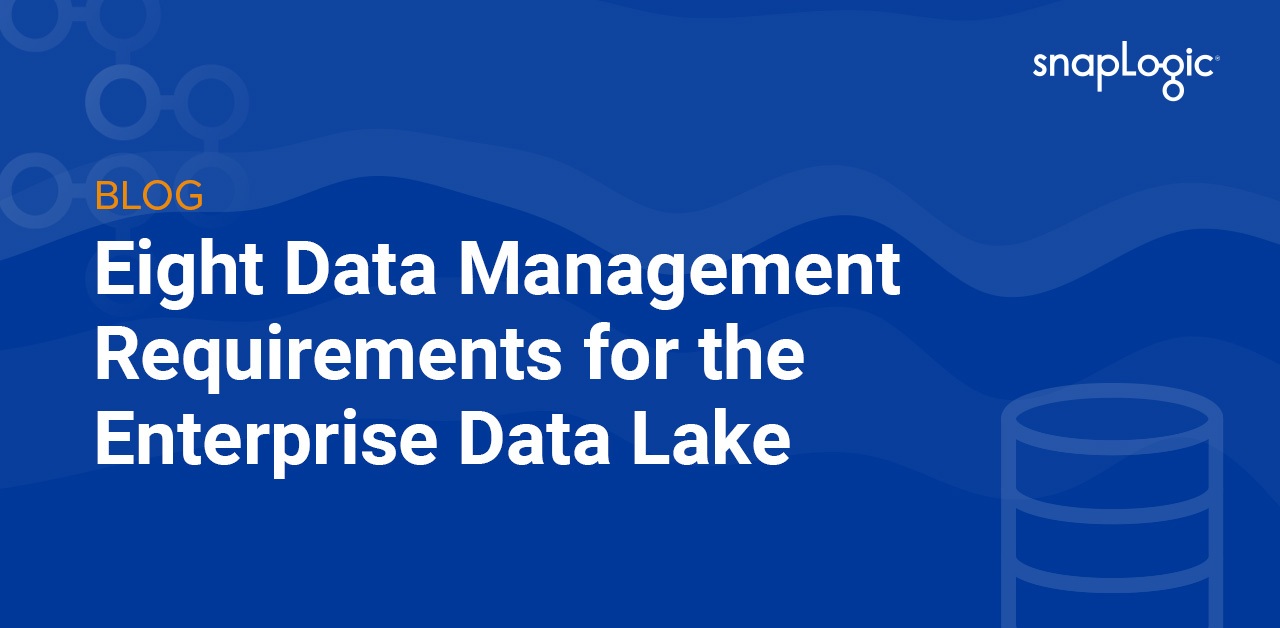 Eight Data Management Requirements for the Enterprise Data Lake