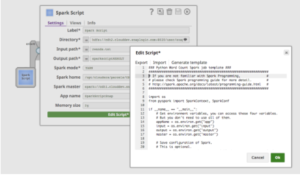 Figure 3 - The Spark Script Snap