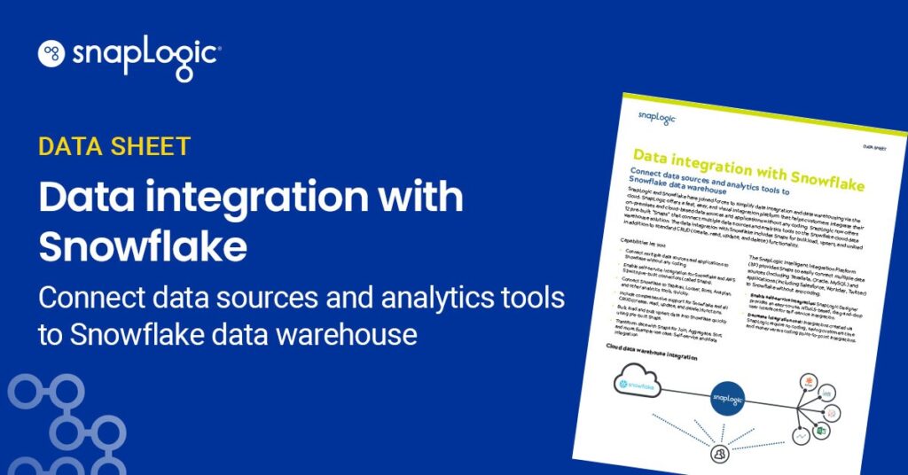 Data integration with Snowflake data sheet feature