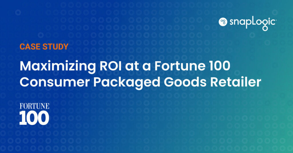 Maximizing ROI at a Fortune 100 Consumer Packaged Goods Retailer