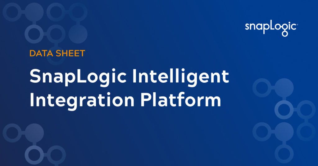 SnapLogic Intelligent Integration Platform data sheet feature image