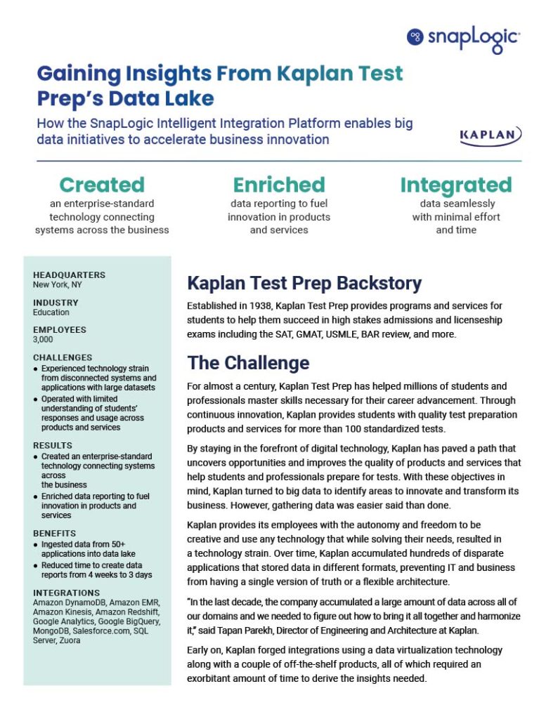 Gaining Insights From Kaplan Test Prep’s Data Lake preview