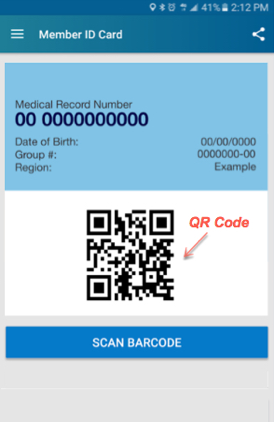 Mobile doctor appointment check-in app with QR code