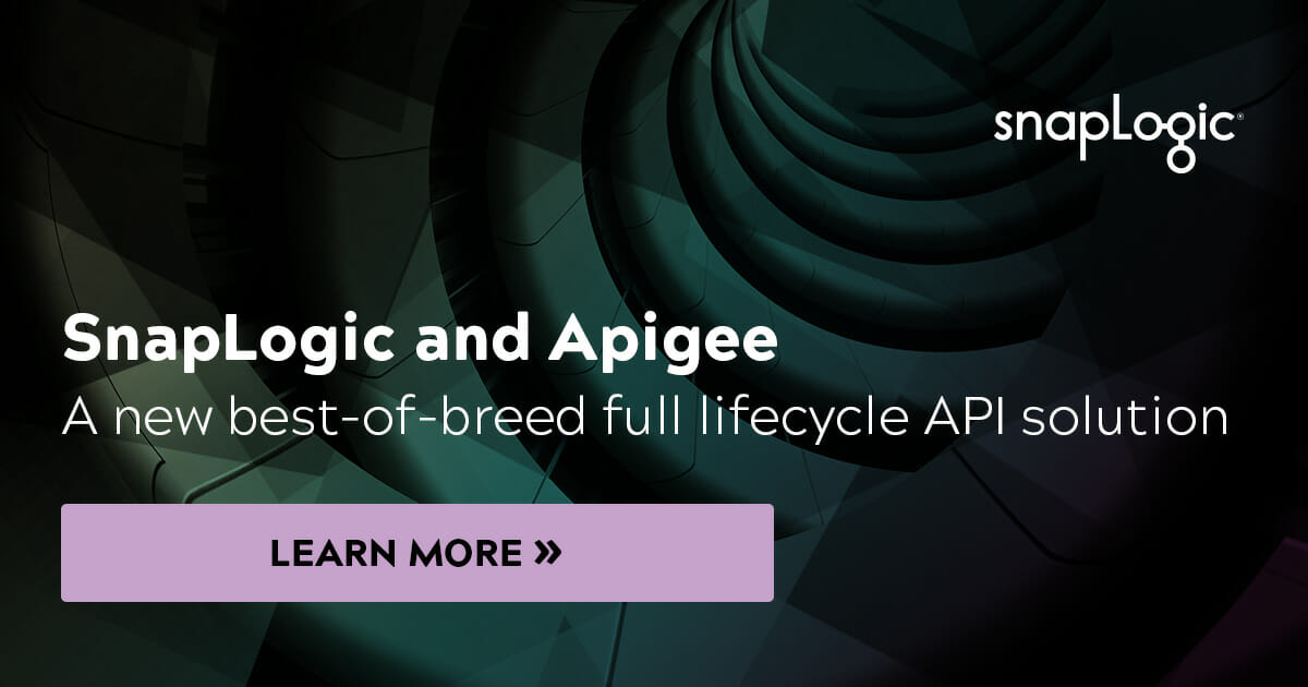 SnapLogic Integrates with Apigee to Enhance EndtoEnd API Creation and