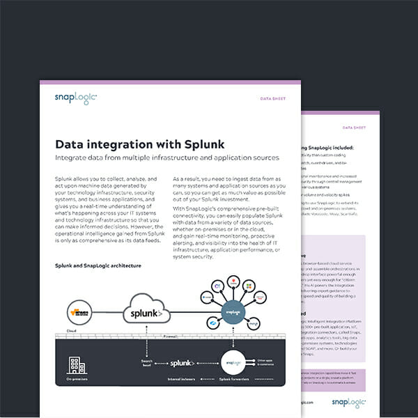 Data Integration with Splunk Data Sheet