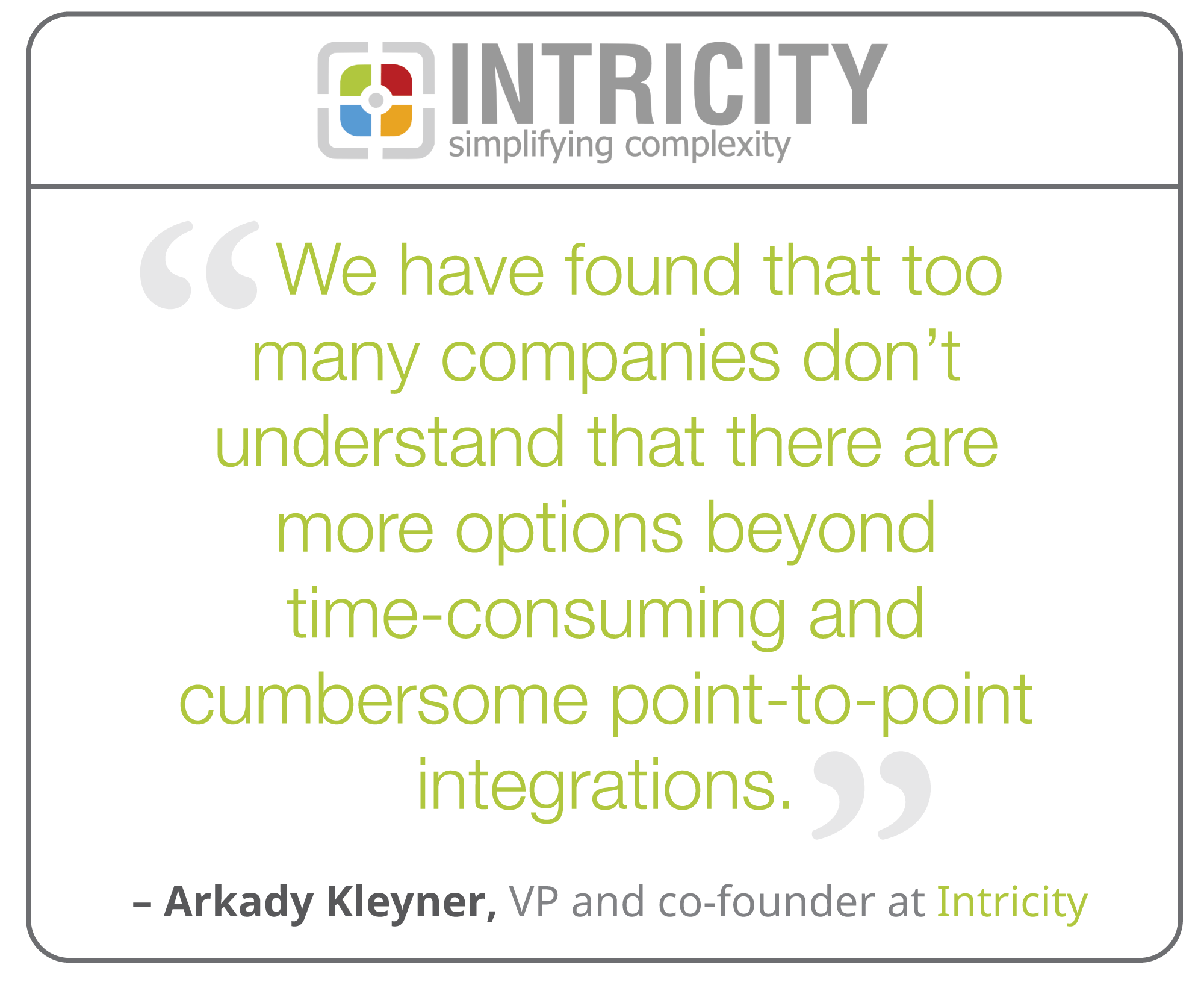 Intricity quote for SnapLogic