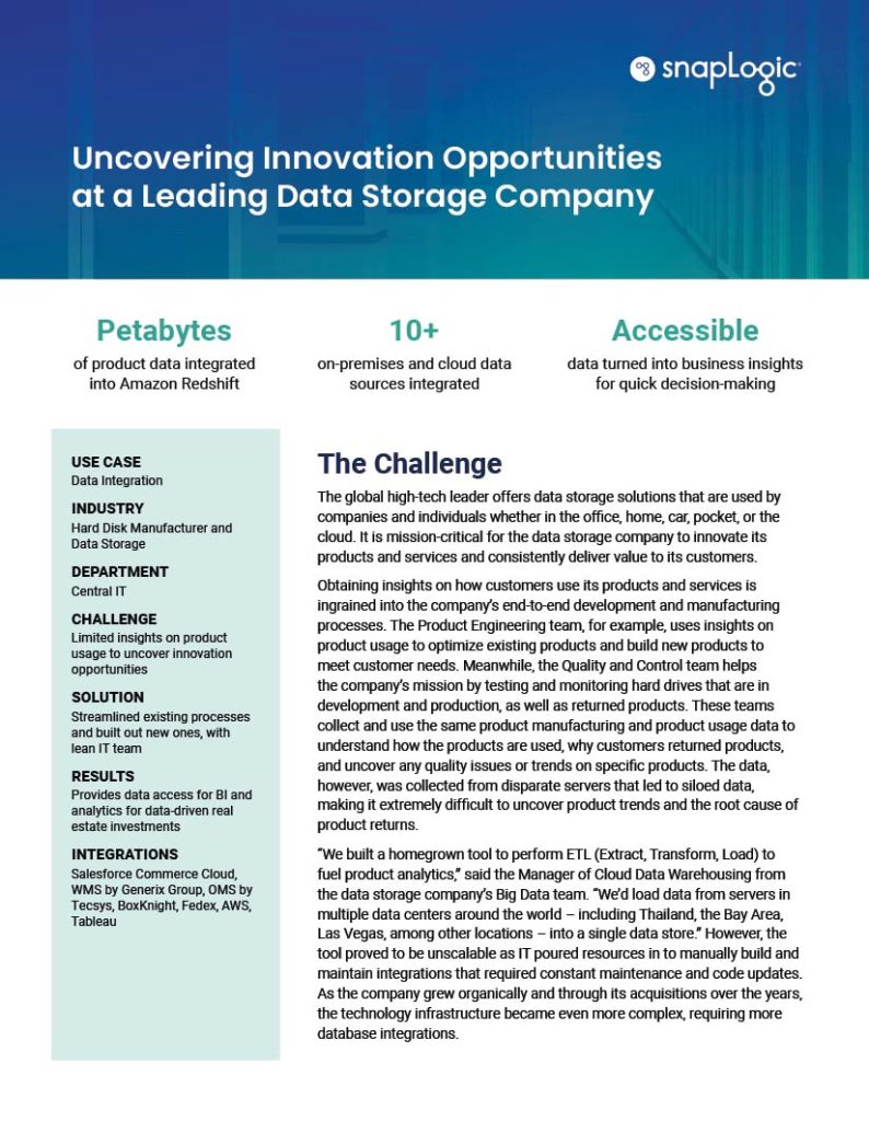Uncovering Innovation Opportunities at a Leading Data Storage Company case study