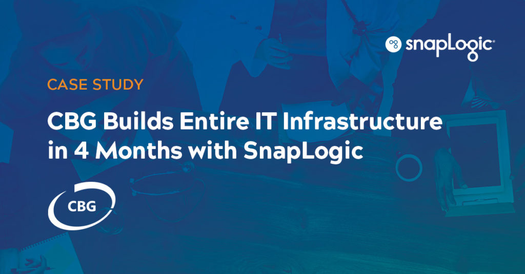CBG baut seine gesamte IT-Infrastruktur in 4 Monaten mit SnapLogic auf (Bild)