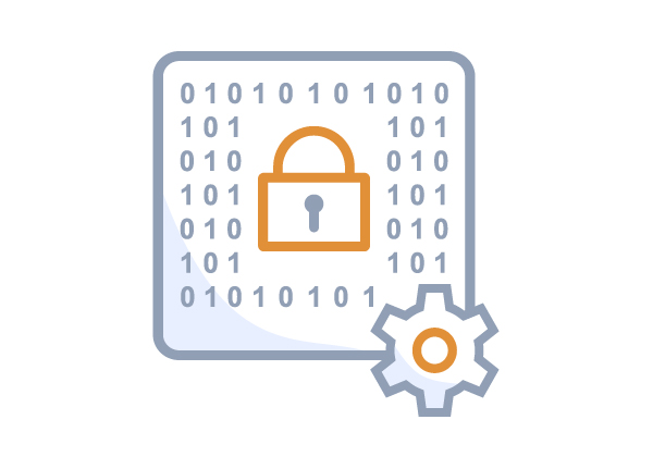 Data Management and Data Encryption icon