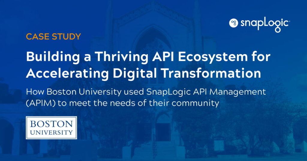 Costruire un ecosistema API fiorente per accelerare la trasformazione digitale Studio di caso per l'Università di Boston
