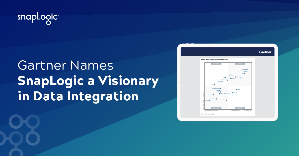 Gartner nomina SnapLogic un visionario nell'integrazione dei dati