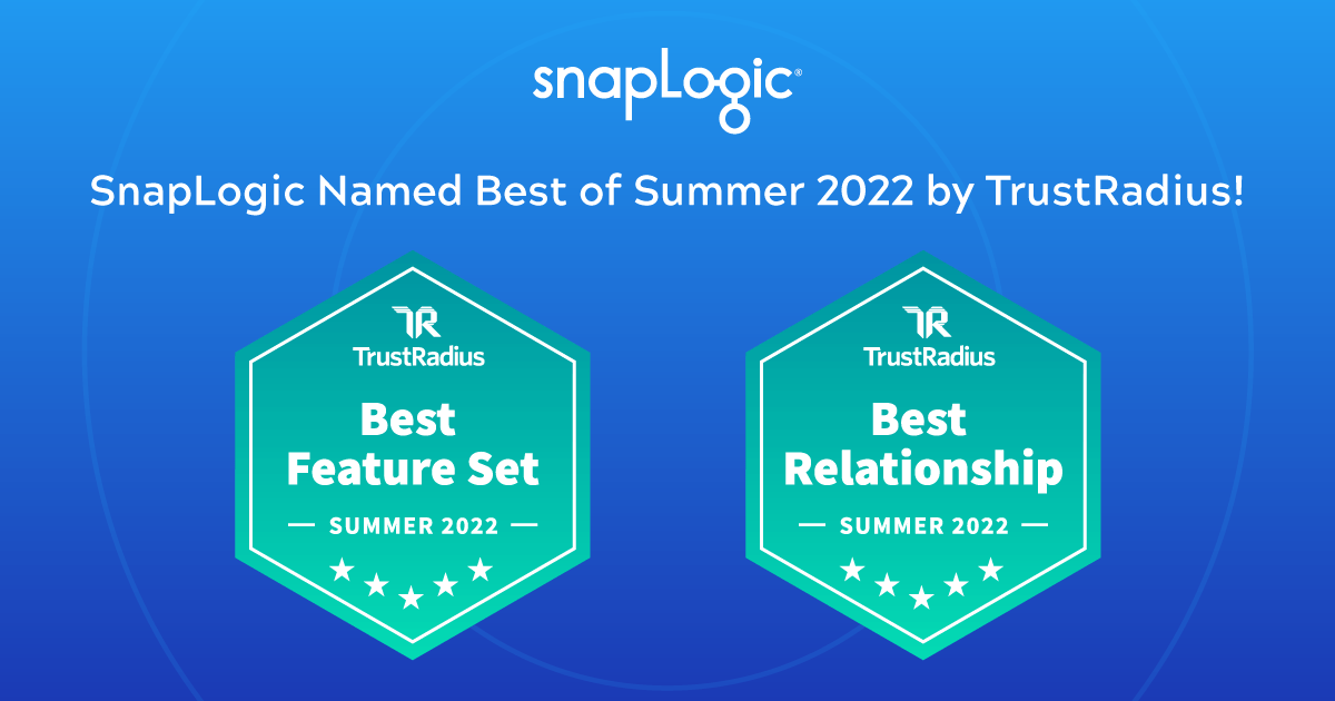 SnapLogic nommé Best of Summer 2022 par TrustRadius
