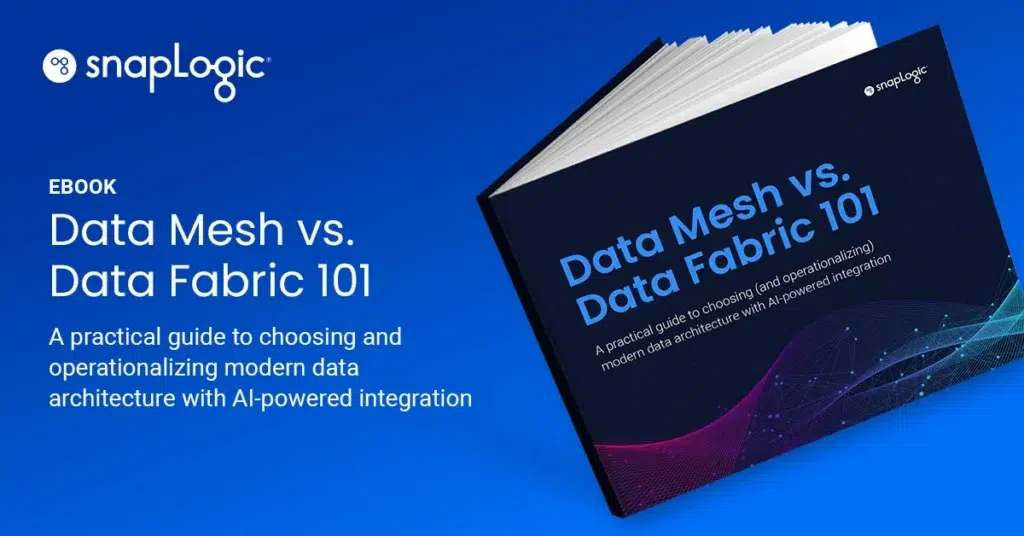 Data Mesh vs Data Fabric 101 eBook feature