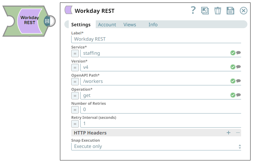 Configurations for Workday REST Snap