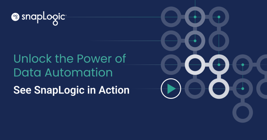 Libérez la puissance de l'automatisation des données. Voir SnapLogic en action