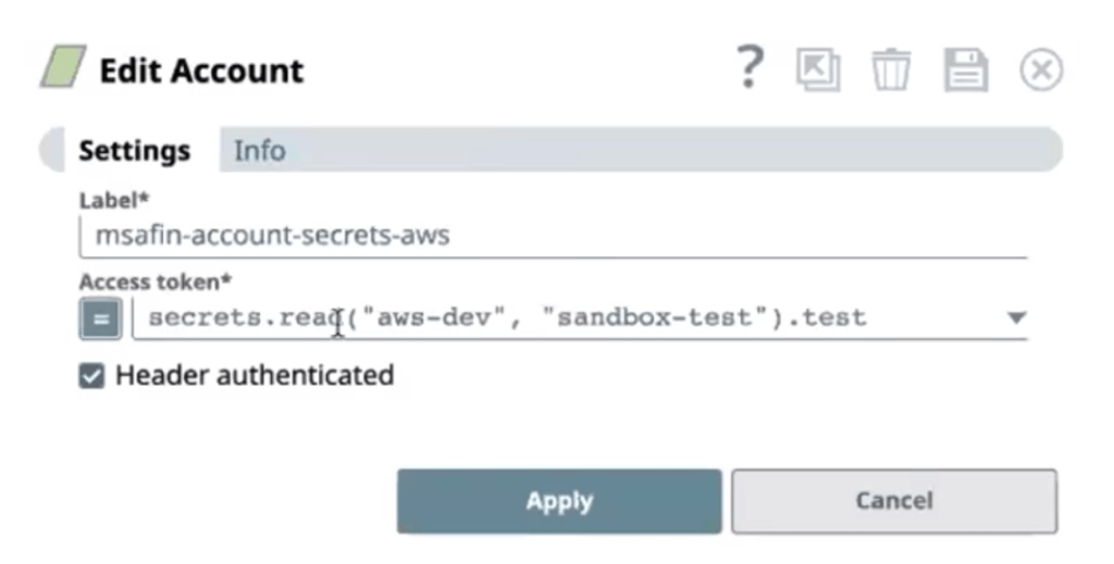 AWS Secrets Manager can be accessed from any account that supports expressions.