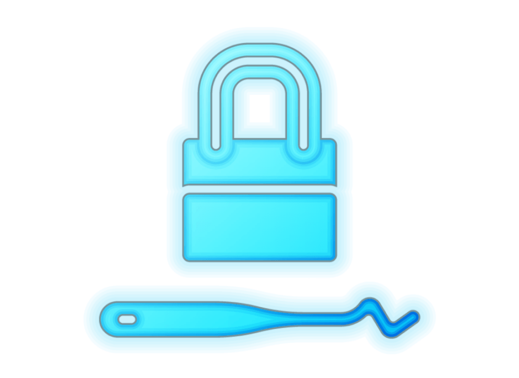lock and lockpick illustration