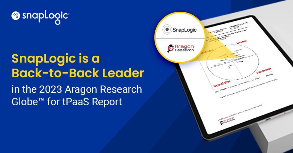SnapLogic è nuovamente leader nel rapporto 2023 Aragon Research Globe for tPaaS