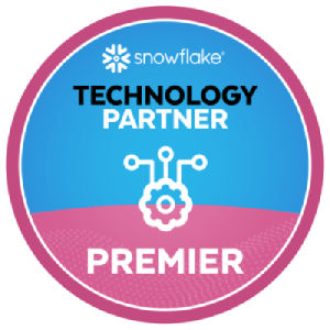 Snowflake Technology Premier Partner badge