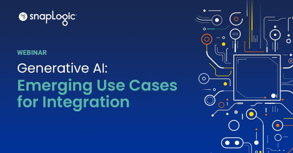 Generative AI: Emerging Use Cases for Integration webinar