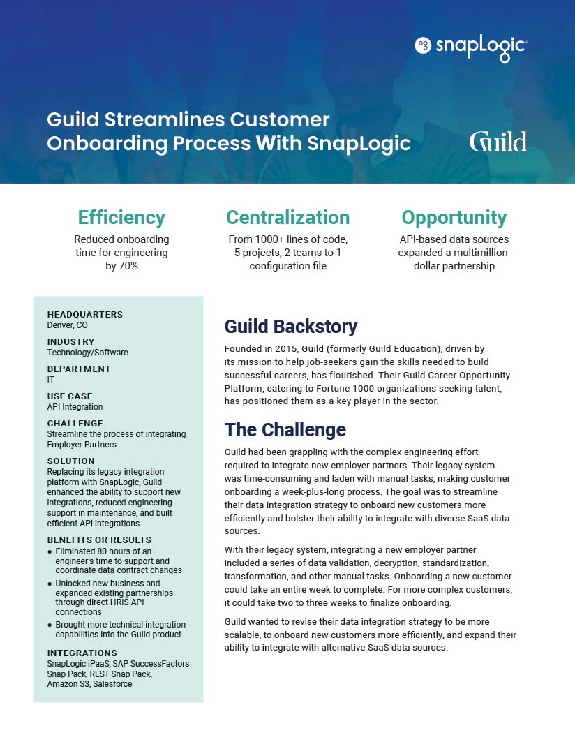 Guild Streamlines Customer Onboarding Process with SnapLogic thumbnail