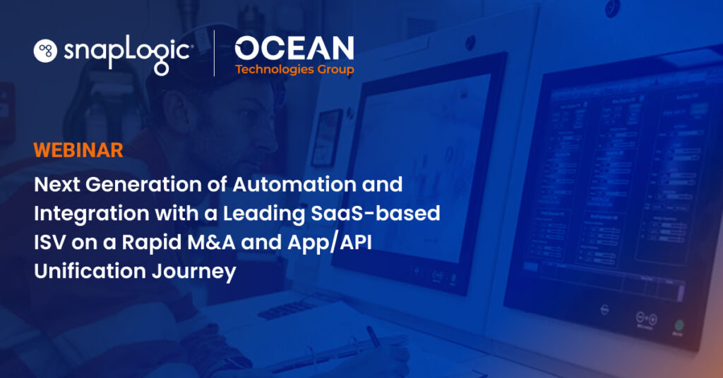 Nouvelle génération d&#039;automatisation et d&#039;intégration avec un ISV leader basé sur le SaaS dans le cadre d&#039;une fusion-acquisition rapide et d&#039;un parcours d&#039;unification des applications/API webinar