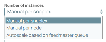 Options available for instances of Ultra (low latency, always-running) workflows