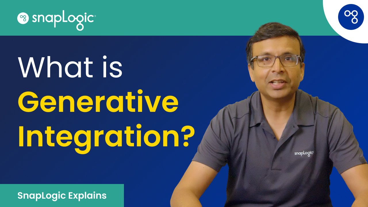 SnapLogic spiega - Cos'è l'integrazione generativa?