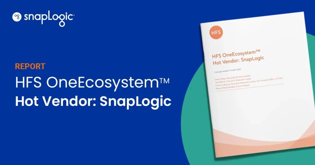 HFS OneEcosystem Hot Vendor SnapLogic report feature