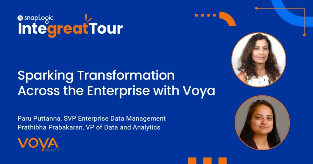 Sparking Transformation Across the Enterprise at Voya Integreat Tour session