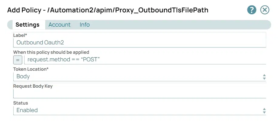 Rilascio SnapLogic dicembre 2023: Configurazione dei criteri OAuth2 in uscita