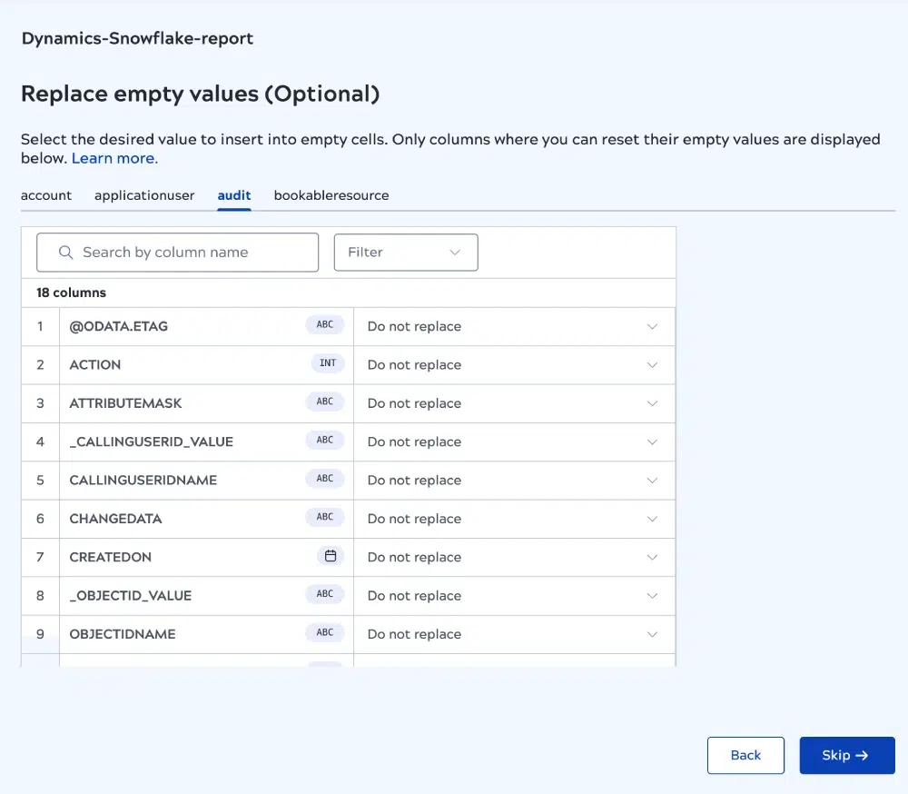 SnapLogic Décembre 2023 Realease : Gestion des nullités avec AutoSync