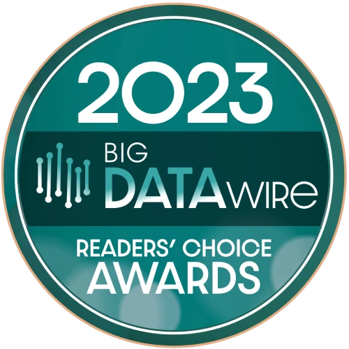 2023 BigDATAwire Readers' Choice Awards badge