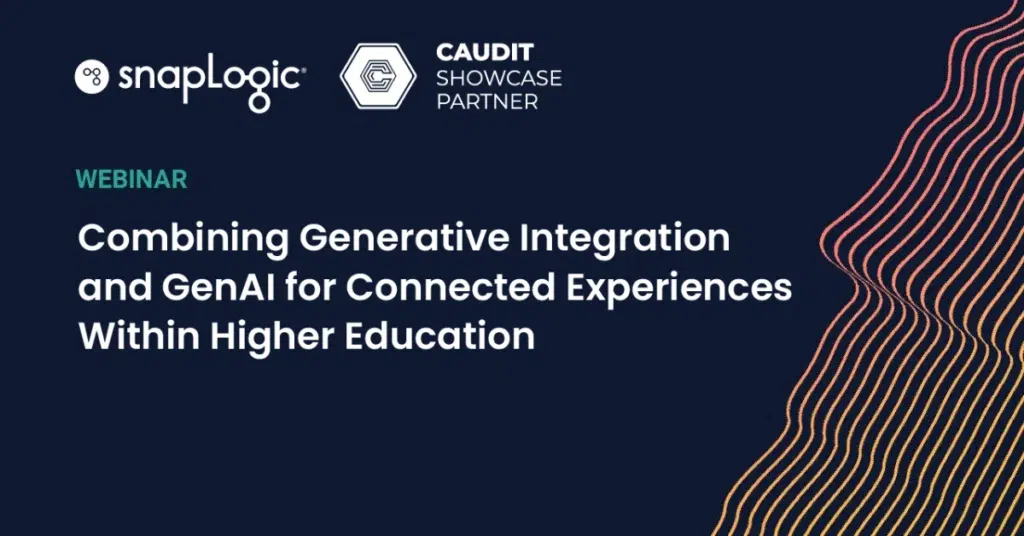 Combining Generative Integration and GenAI for Connected Experiences Within Higher Education webinar
