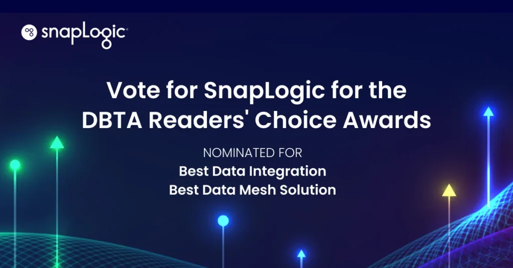 Votate per SnapLogic ai premi DBTA Readers&#039; Choice Awards