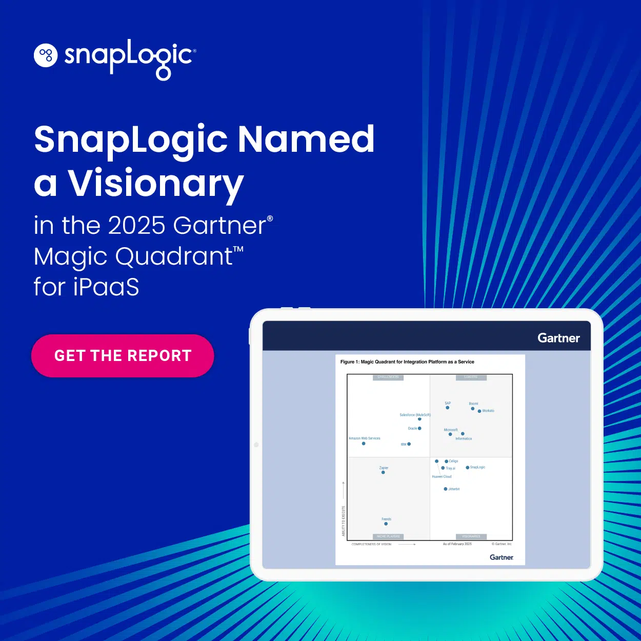 SnapLogic names a visionary in the 2025 Gartner Magic Quadrant for iPaaS