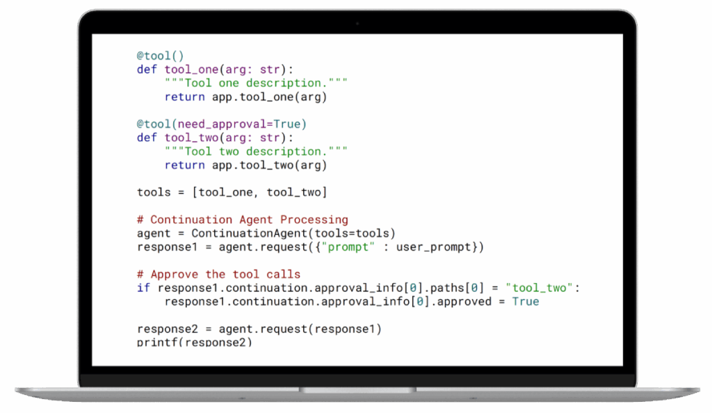 Agent Continuations for Resumable AI Workflows