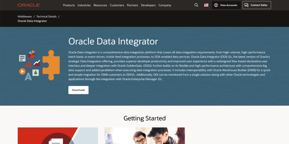 Oracle Data Integrator Homepage