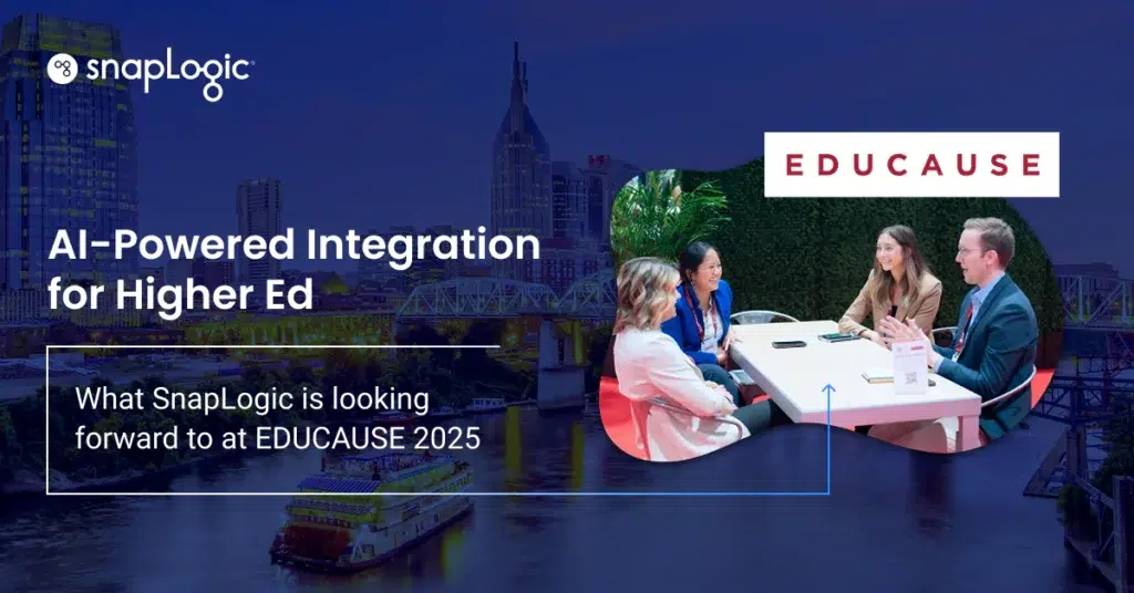 Intégration alimentée par l'IA pour l'enseignement supérieur : Ce que SnapLogic attend avec impatience à EDUCAUSE 2025