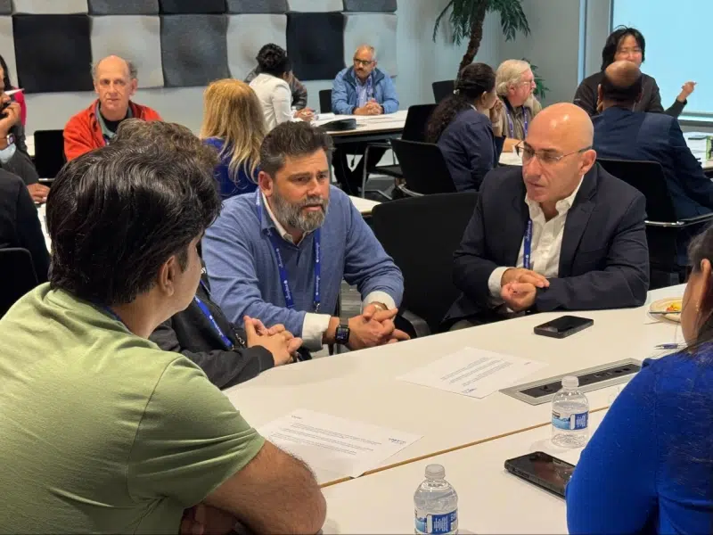 CTO Jeremiah Stone in discussion with Integreat attendees