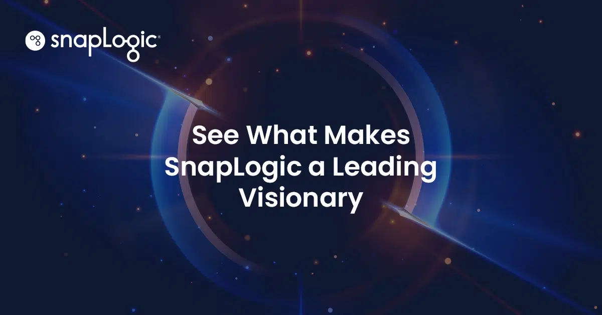 See what makes SnapLogic a leading Visionary in the Gartner Magic Quadrant for Data Integration Tools 2025