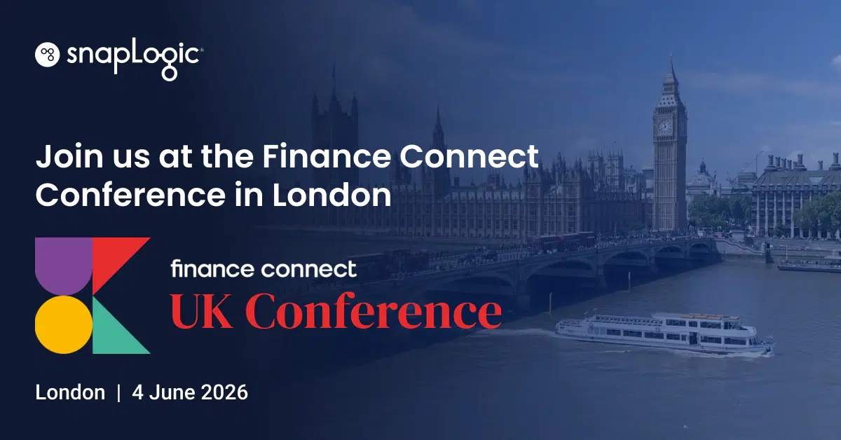 Partecipa con SnapLogic alla conferenza Finance Connect che si terrà a Londra il 4 giugno 2026