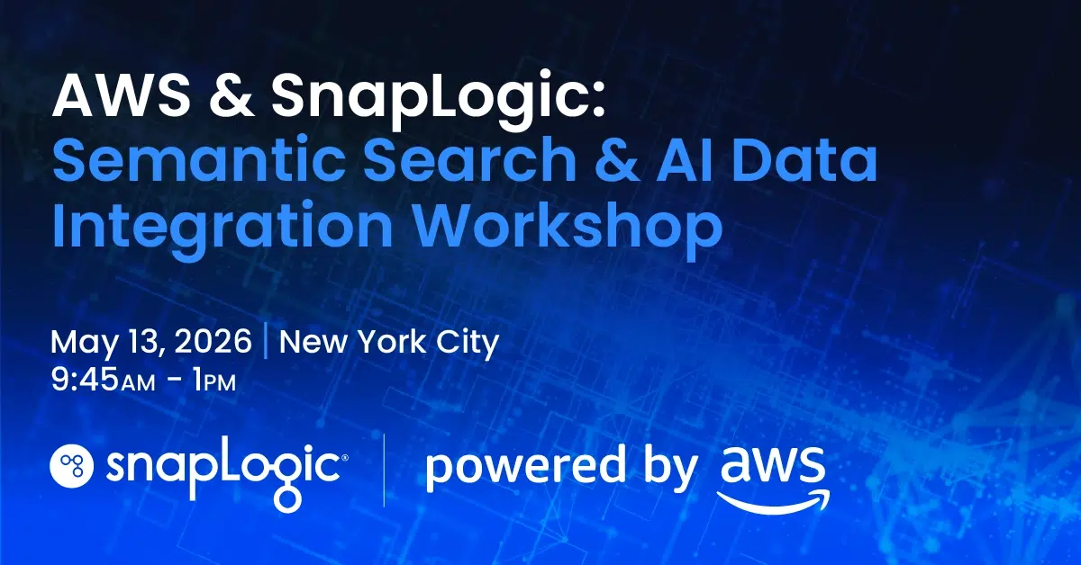 Workshop SnapLogic e AWS a New York, maggio 2026