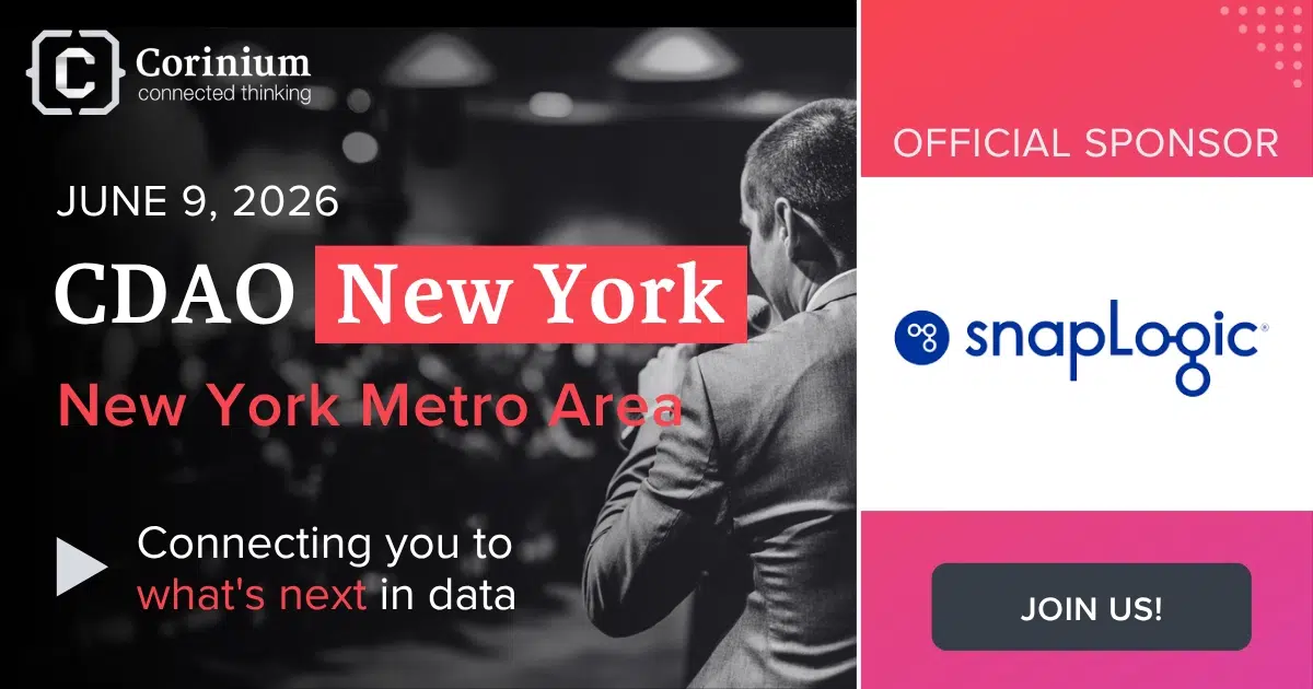 SnapLogic is an official sponsor of CDAO New York on June 9, 2026