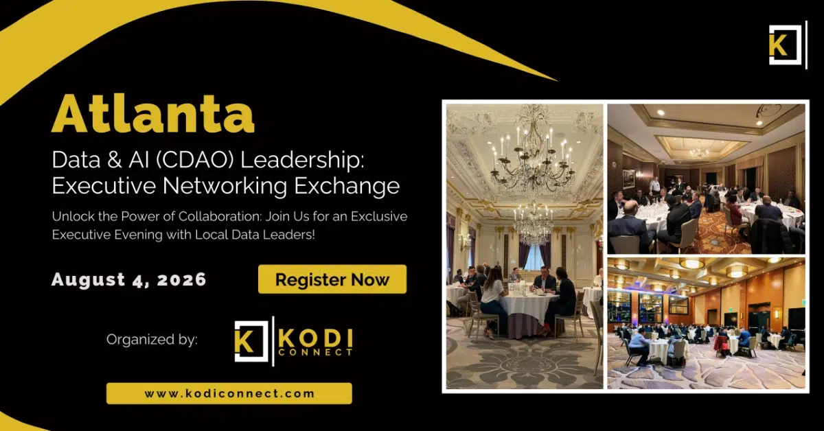 Leadership nel settore dei dati e dell'intelligenza artificiale (CDAO): Atlanta | Incontro di networking per dirigenti il 4 agosto 2026