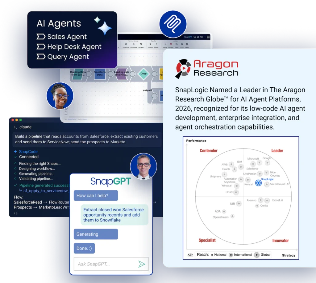 SnapLogic AI agents and assistants