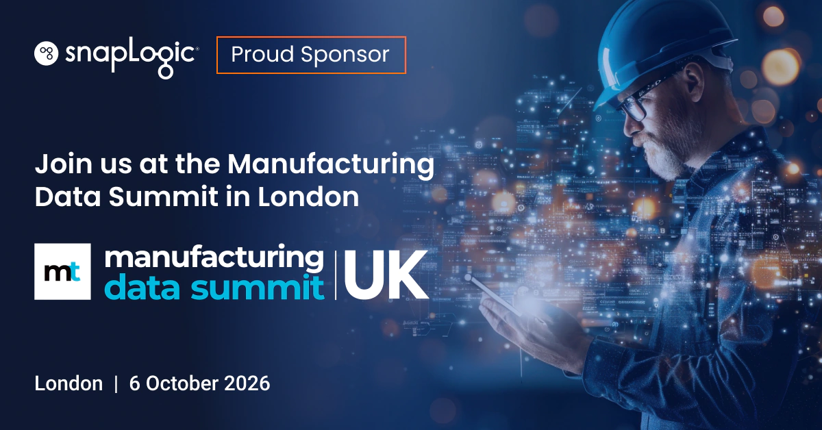 Partecipa con SnapLogic al Manufacturing Data Summit di Londra