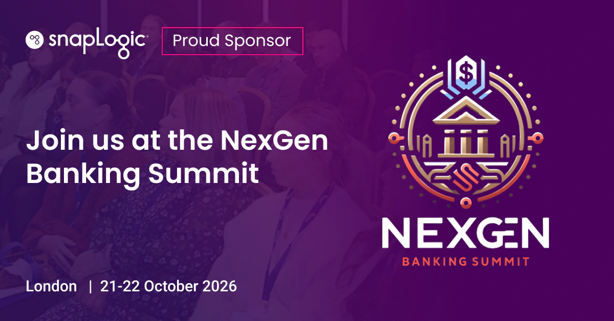 Rejoignez SnapLogic au NextGen Banking Summit à Londres