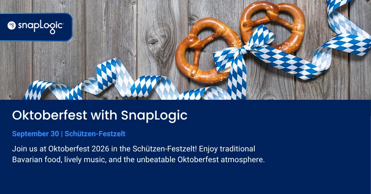 Oktoberfest con SnapLogic, 30 settembre